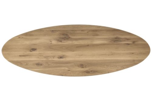 tablero ovalada madera de roble para mesas de comedor