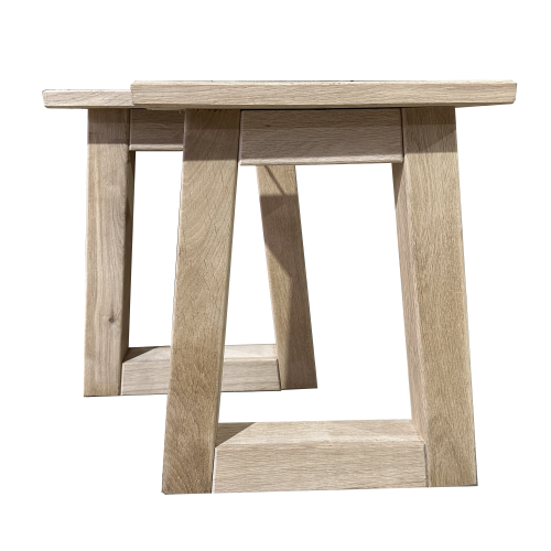 pata de bancos - madera de roble Trapecio