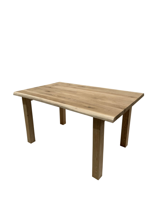 Mesa de comedor 140 x 90cm - madera de roble maciza patas N roble