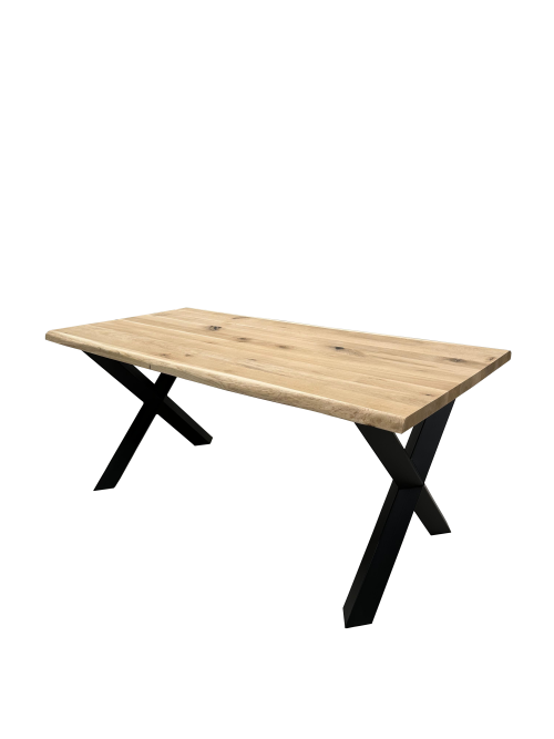 Mesa de comedor 200 x 100cm – madera de roble maciza X diamante