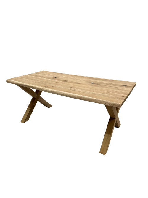 Mesa de comedor 200 x 100cm – madera de roble maciza X roble