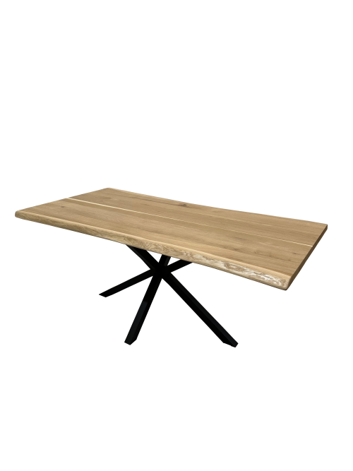 Mesa de comedor 180 x 90cm – madera de roble maciza Matrix 120x75cm