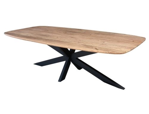 Mesa de Madera de Acacia EXTERIOR 240 x 110cm ovalado