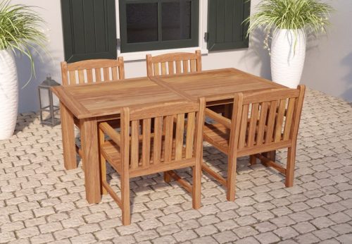 Mesa de Madera de Teca 180 x 90cm EXTERIOR rectangular